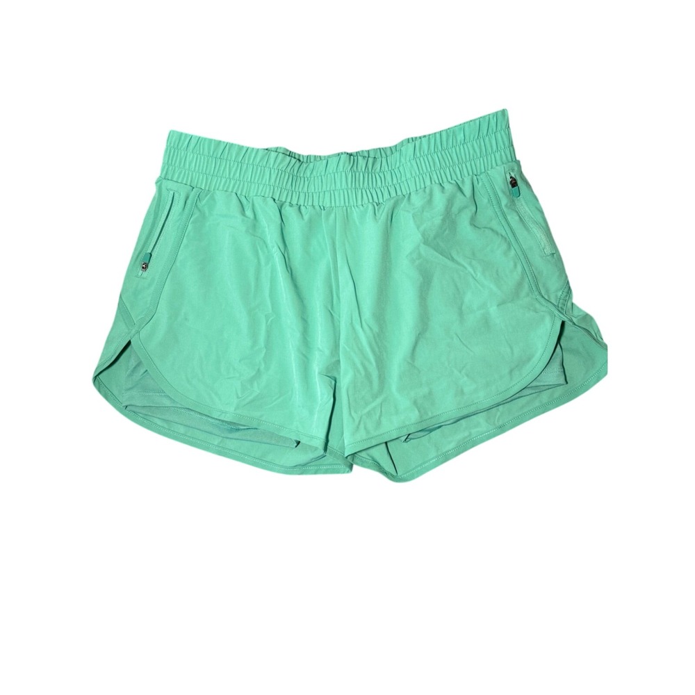 Athletic Works Green Lightweight Quick Dry‎ Gym Shorts Pockets Medium